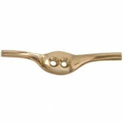 Hardware Essentials 3-3/4 in. Rope Cleat in Solid Brass (10-Pack)