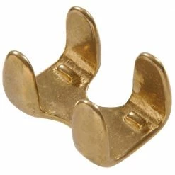 Hardware Essentials 7/16-1/2 in. Rope Clamp in Solid Brass (5-Pack)