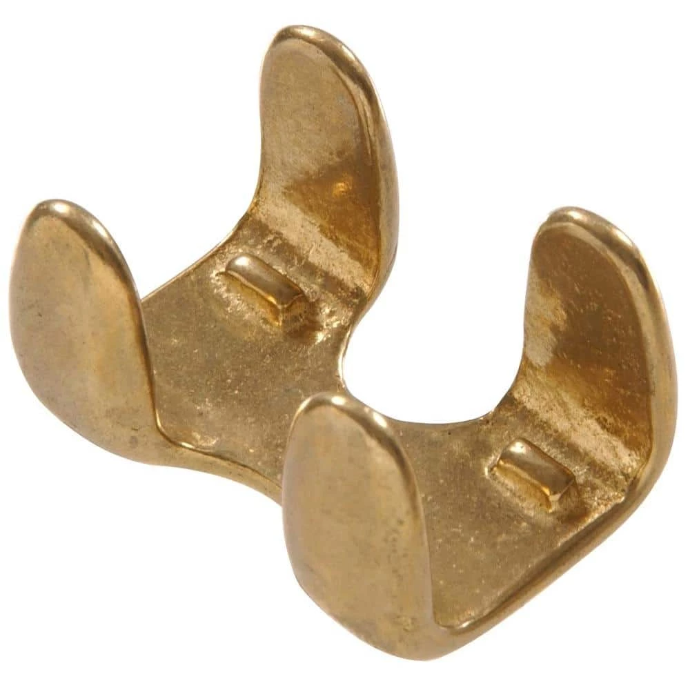 Hardware Essentials 7/16-1/2 in. Rope Clamp in Solid Brass (5-Pack) 1 Hardware Essentials 7/16-1/2 in. Rope Clamp in Solid Brass (5-Pack)