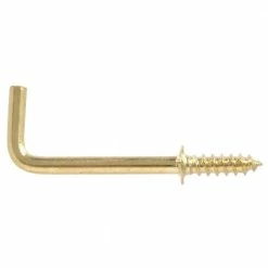 Hardware Essentials 3/4 in. Solid Brass Shoulder Hook (100-Pack)