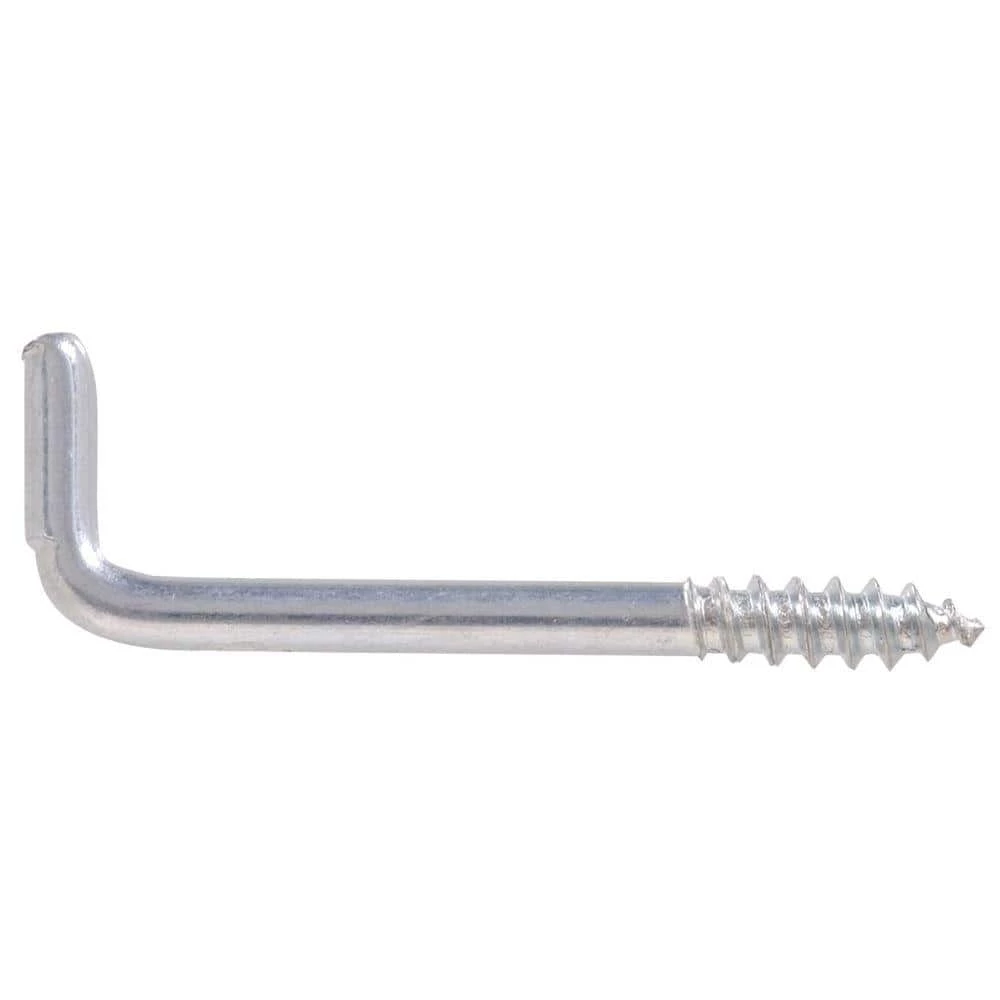 Hardware Essentials 0.080 x 1 in. Zinc-Plated Square Bend Hook (100-Pack) 1 Hardware Essentials 0.080 x 1 in. Zinc-Plated Square Bend Hook (100-Pack)