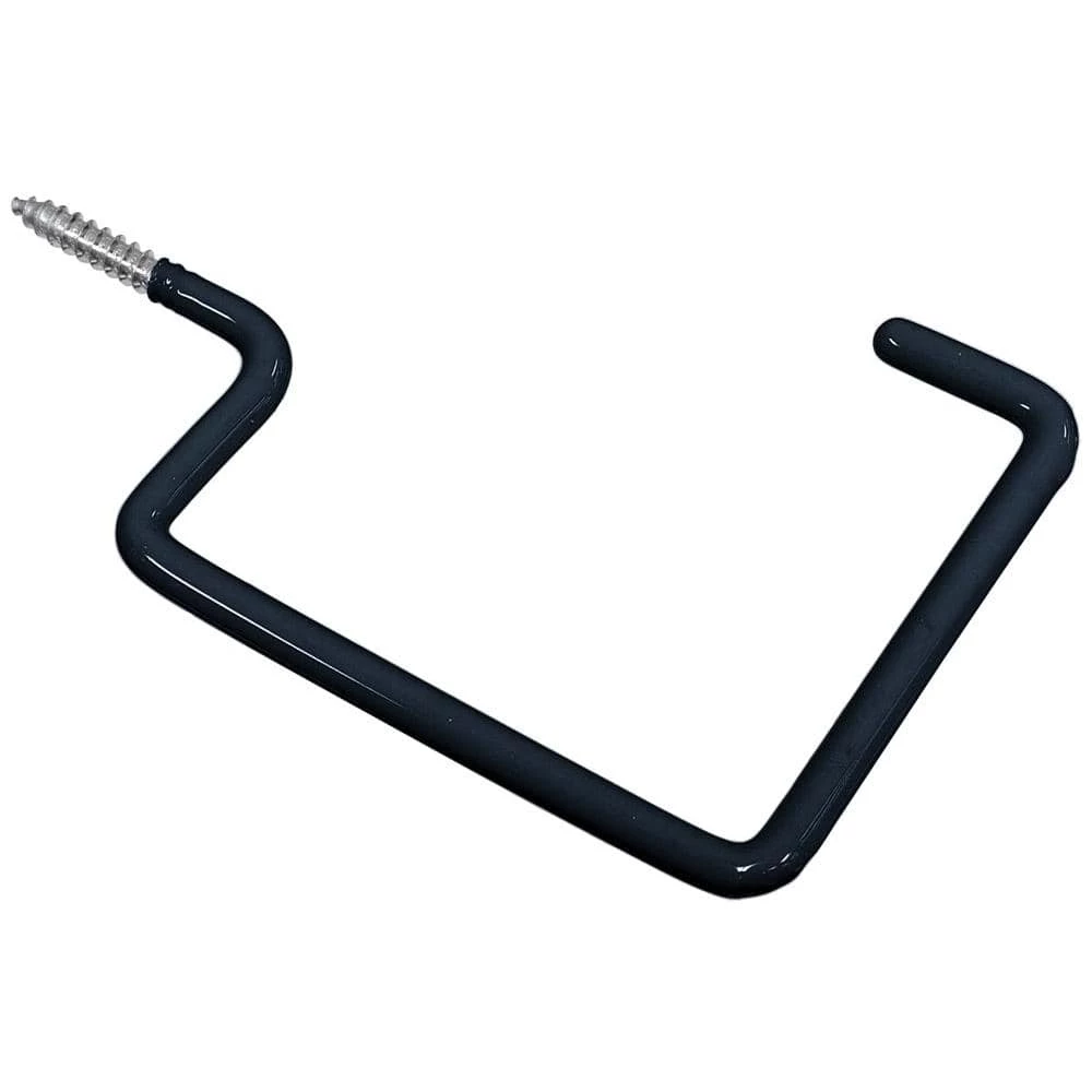 Hardware Essentials Storage Hook in Black Vinyl Coated (15-Pack) 1 Hardware Essentials Storage Hook in Black Vinyl Coated (15-Pack)
