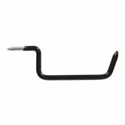 Hardware Essentials 4 in. Ladder Hook in Black Vinyl Coated (20-Pack)