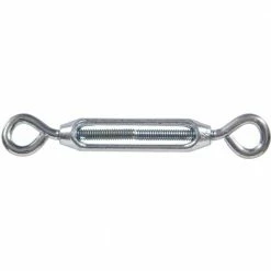 Hardware Essentials 3/8-16 x 16-1/4 in. Eye and Eye Turnbuckle in Zinc-Plated (2-Pack)