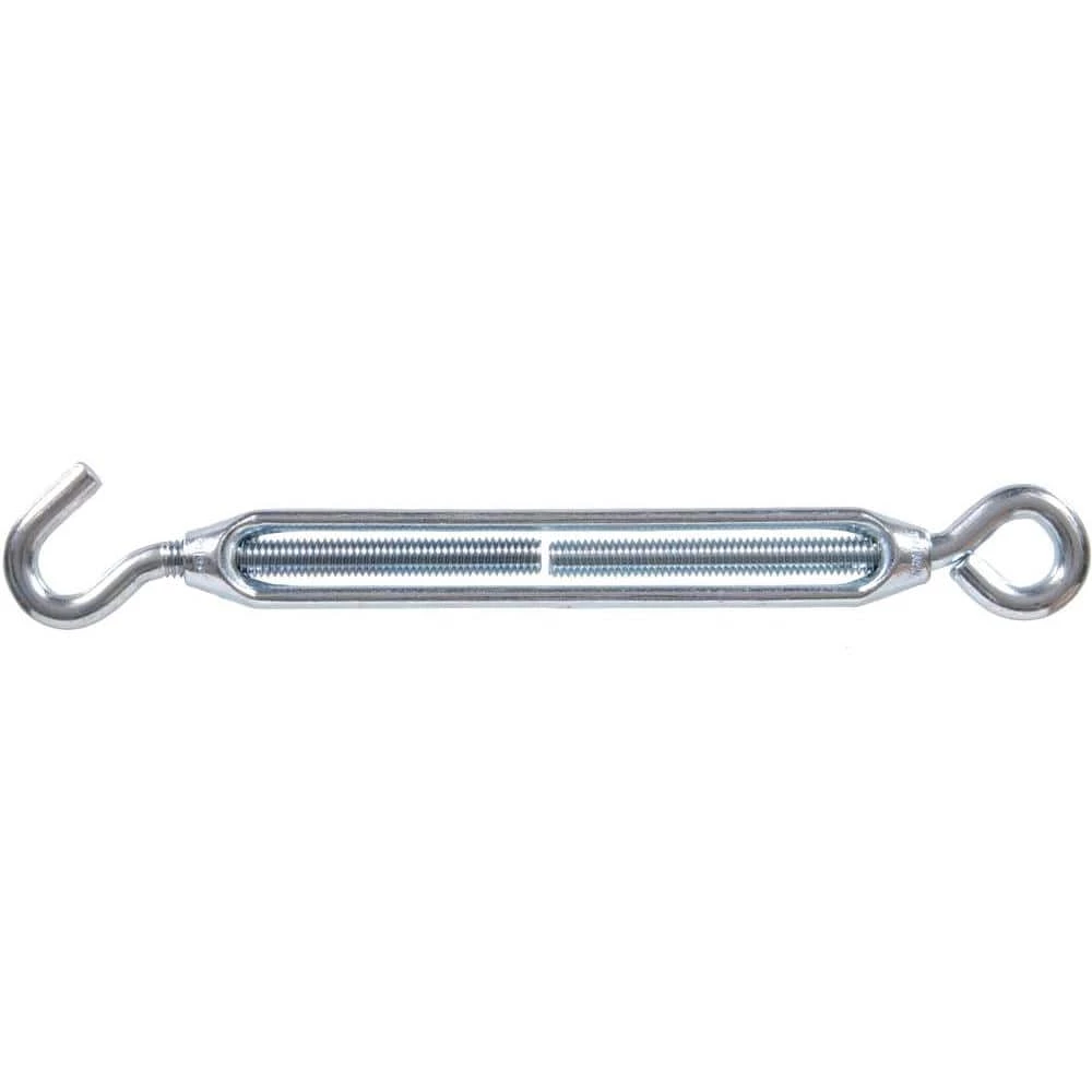 Hardware Essentials 8-32 x 4-3/8 in. Hook and Eye Turnbuckle in Zinc-Plated (10-Pack) 1 Hardware Essentials 8-32 x 4-3/8 in. Hook and Eye Turnbuckle in Zinc-Plated (10-Pack)