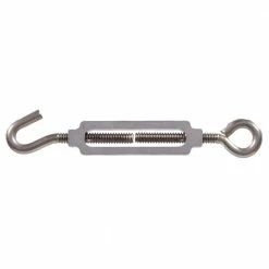 Hardware Essentials 1/4-20 x 7-3/8 in. Stainless Steel Hook and Eye Turnbuckle (5-Pack)