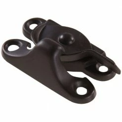 Hardware Essentials Crescent Type Oil-Rubbed Bronze Steel Window Sash Lock (5-Pack)