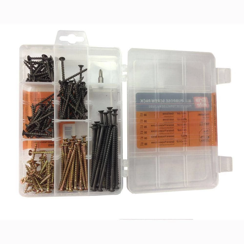 Grip-Rite Assorted Indoor Use Screw Pack (180-Piece) 3 Grip-Rite Assorted Indoor Use Screw Pack (180-Piece) - Image 3